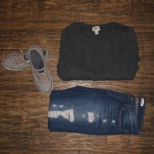 🍁Grey St Johns Bay Scoop neck sweater 🍁